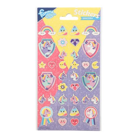 Klistermärken Glitter Unicorns