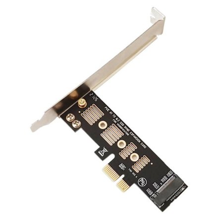 M2 SSD NVMe til PCIe X1 Adapterkort PCIe X1 til M2 Utvidelseskort Harddiskadapter M-Nøkkelgrensesnitt