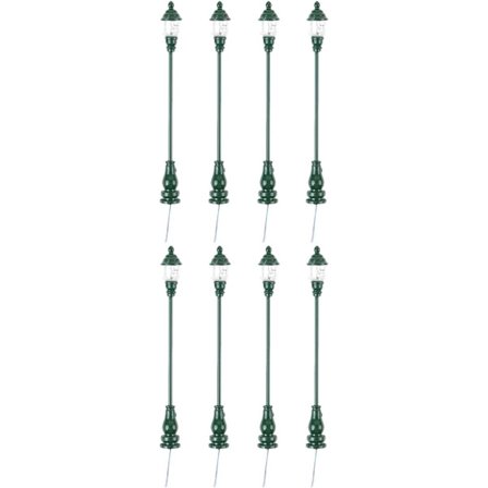8 stk Modell Hage Lys Fairy Lamp Tog Jernbane Tog Lamper Stolpe Lampe Stolpe By Dukkehus Gatelys Modeller Mikro Landskap Lys