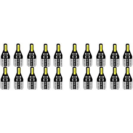 20 kpl T10 W5W LED-auton sisävalopolttimo Avensis Opel Mokka Focus 2 3 Fiesta 12V