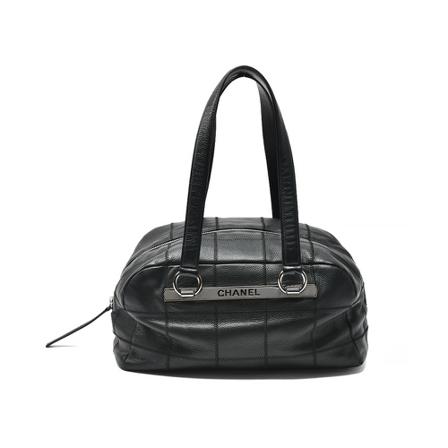 Chanel Vintage, Pre-owned Bowling Zwart, Dames, Maat:ONE Size,leer