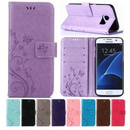 Fodral Samsung Galaxy J3 2017 - Mobilfodral Butterfly Vit