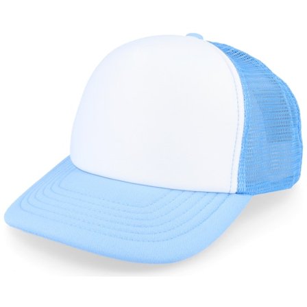 Beechfield - White trucker Caps - Kids Skyblue/White Vintage Foam Trucker @ Hatstore
