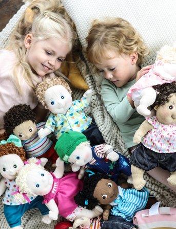 Rubens Barn Rubens Barn Docka - Tim - Kids - Multi/patterned - 14X23X36CM