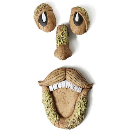 Gammel Mand Træ-Klemmer, Have-Kigger Skulptur Stamme Hængende Dekoration Store Øjne Vejrbestandig Jule