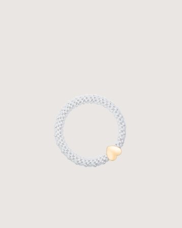 Dark Department Fat Hair Tie W/Gold Biały Akcesoria Dziewczyna - Kids Brand Store