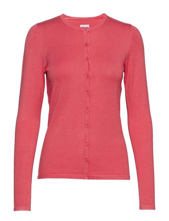 A8661, Milasz R-Neck Cardigan Stickad Tröja Cardigan Rosa Saint Tropez