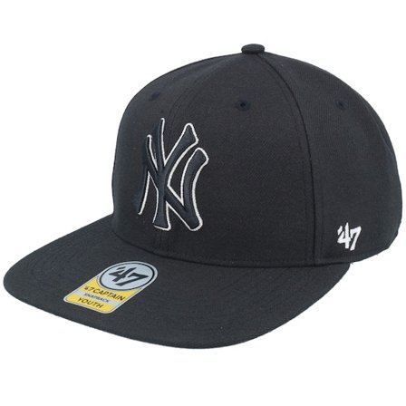 47 Brand - MLB Svart snapback Caps - Kids New York Yankees No Shot Tain Black Snapback @ Hatstore
