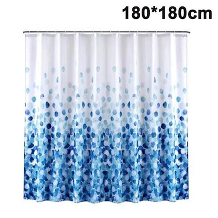 Waterproof Anti-mold Shower Curtain . With 12 Shower Curtain Rings