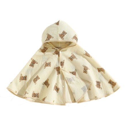 Baby Cape Tynn Solbeskyttelse Pustende Hudvennlig Komfortabel Barn Cape for Sommer Bjørn