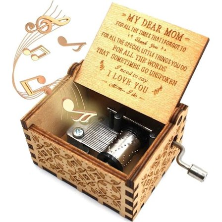 Mors træspilledåse, du er mit solskin, en gave fra min datter og søn til mor, vintage laserudskåret hånddrevet træspilledåse