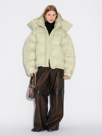 Holzweiler Steilia Short Down Jacket - Light Green - Women's - M