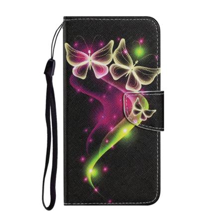 Samsung Galaxy A52 / A52s - Fodral Med Tryck - Glittrande Fjäril