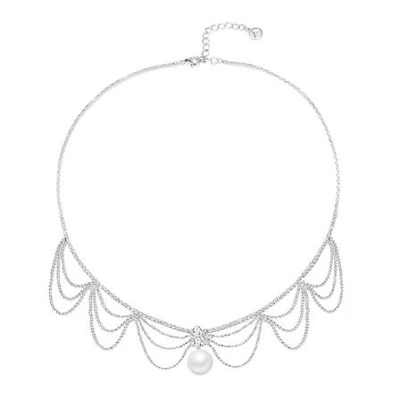 Strass tofs Choker Halsband Flerlagers krage Halsband DXGHC