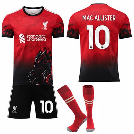 25-26 Liverpool F.C. Rød Special Edition NO.10 Mac Allister Sæt Børn Voksen Fodboldudstyr Med Strømper