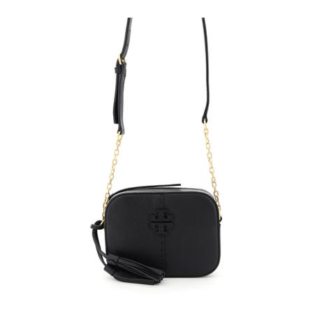 Tory Burch Mcgraw camera Taske Sort, Dame Skuldertasker, Størrelse: ONE Size