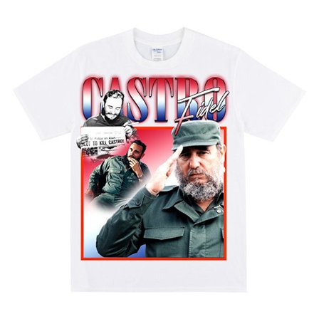 FIDEL CASTRO Homage T-shirt Vit