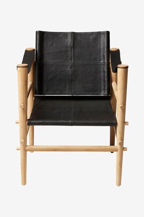 Cinas - Stol Noble Safari læder - Sort - Stole - Fra Homeroom