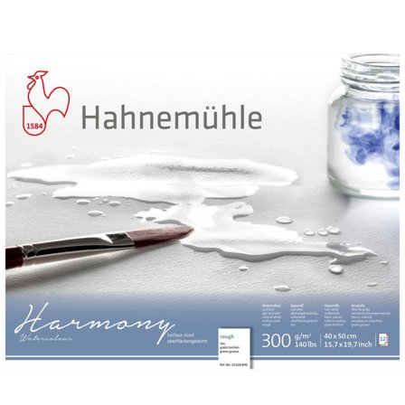 Hahnemühle Akvarellpapper Harmony 300 g Rough 40 x 50 cm