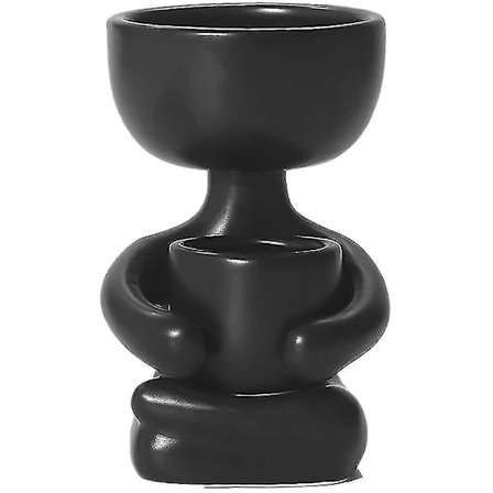 Keramisk Sukkulent Blomsterpotte Søt Dekorativ Blomsterpotte Kreativ Humanoid/Hodeformet Liten Mini