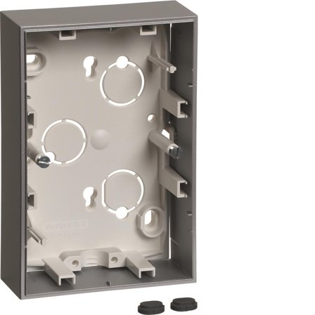 Hager 6310821404 Forhøyningsramme for 2-veisuttak Sølv, Strømbrytere & vegguttak