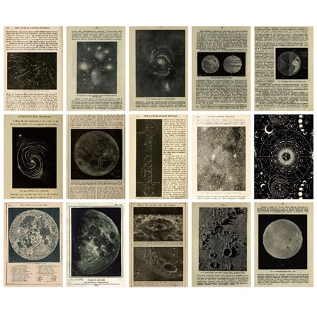 Scrapbookingpapper Night Sky Reading – 30 ark med astronomimotiv