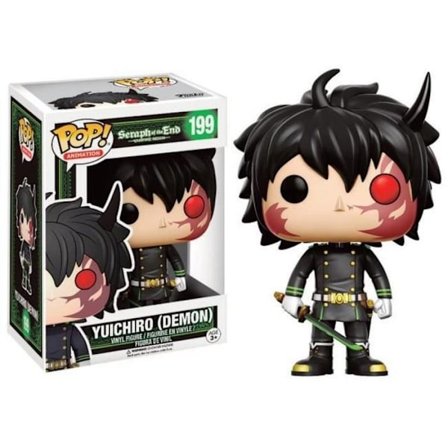 Figurine - Funko - Yuichiro Demon - 10 cm - Sort - Seraph of the End