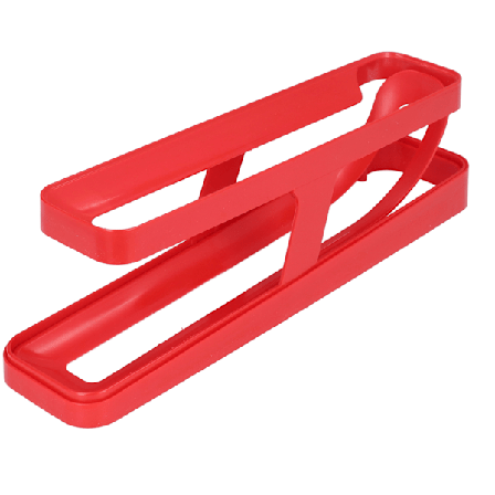 Kjøleskap Egg Holder Profesjonell Hjem Kjøkken Benkeplate 2 Tier Rullende Egg Dispenser Oppbevaringsbeholder Rød