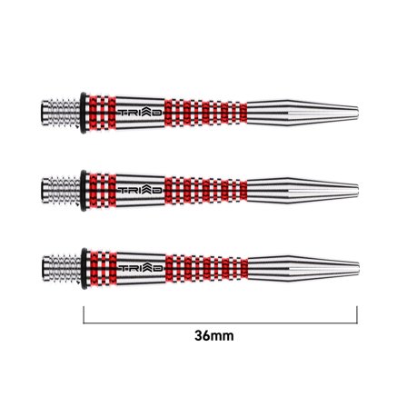 Triad RX Aluminium Schäfte | Winmau Rot / Kurz