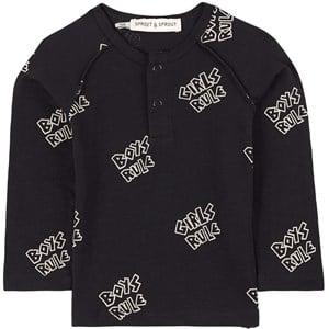 Sproet and Sprout Black Rules T-Shirt 3 years - Tops - 3 years - Black