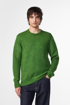 NN.07 Lee 6598 Sweater Male Green Wool Blend