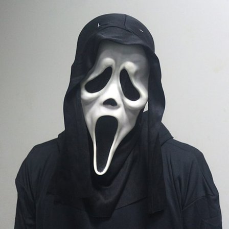 Ghost Face Scream -kauhunaamio, Halloween-murhaajan cosplay-asu - Täydellinen
