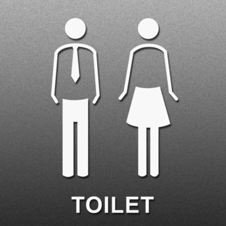 19 x 14 cm, personligt toiletskilt, toiletskilt - slips - porcelæn, hvid,