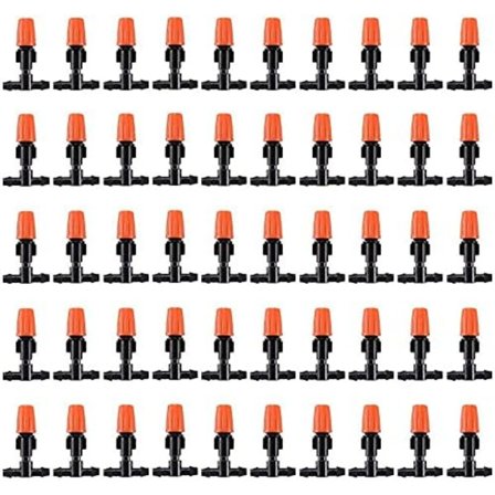 100 st Micro Spray Justerbar Flödesbevattningsdroppar