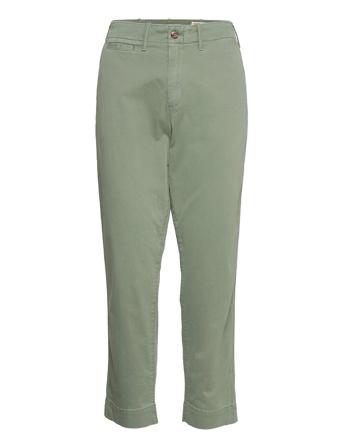 High Rise Straight Khakis With Washwell Green GAP