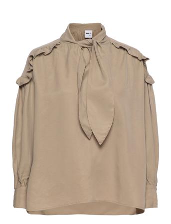Skylar - Working Wear Blus Långärmad Beige Day Birger Et Mikkelsen