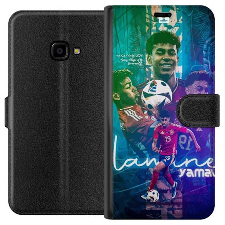 Kompatibelt Lommeboketui til Samsung Samsung Galaxy Xcover 4 Lamine Yamal EM-inspirert design med actionbilder, fargerike detaljer og en hyllest til S