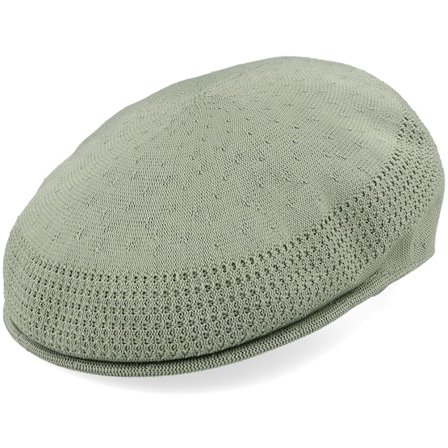 Kangol - Groen flatcap Cap - Kg Tropic 504 Ventair Oil Green Flat Cap @ Hatstore