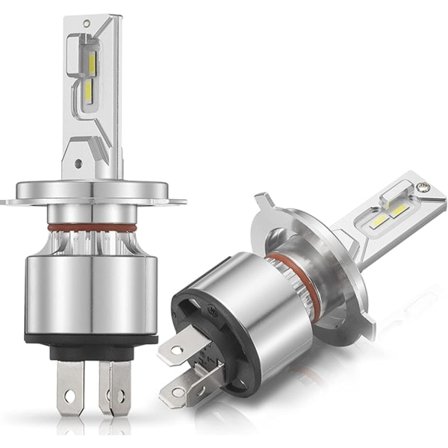 H4 forlygtepærer, H4 LED forlygtepærer, 9003 HB2 billygtepære, H4 LED billygtepære 60W 6500K 14000 lumen, vandtætte LED H4 pærer, 2-pak