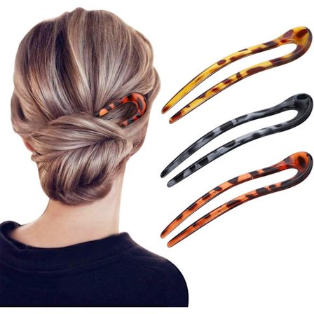 3 kpl U-muotoisia hiusneuloja, hiusneula, ranskalainen tyttötyyli, U-muotoiset hiusklipsit, naisille, hiustenmuotoilutarvikkeet