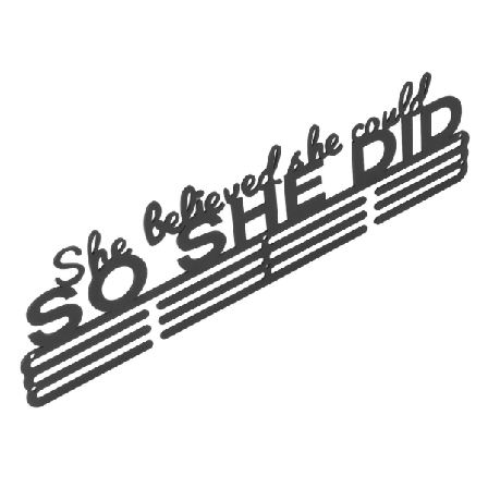 Medaljeholder Jernmedaljehenger Holder Displaystativ Svart