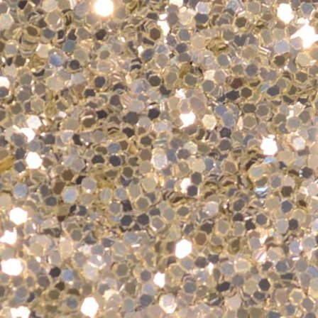 Silver Glitter Hex - 1mm