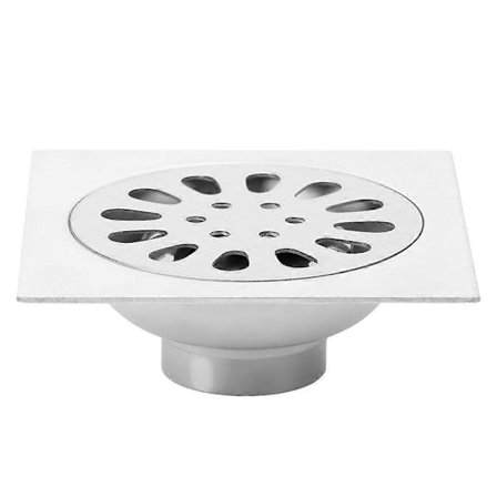 10 cm slukrist i rustfritt stål for baderom