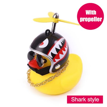 Lille Gul Andebil Ornamenter Motorcykel Windbreaker Andebil