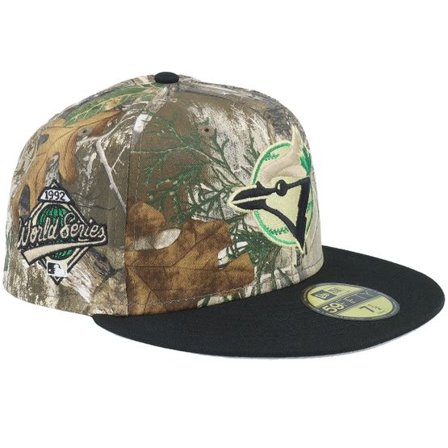 New Era - MLB Camo fitted Keps - Toronto Blue Jays Midnight Forest 59FIFTY Torjayco World Series 92 Realtree/Black Fitted @ Hatstore