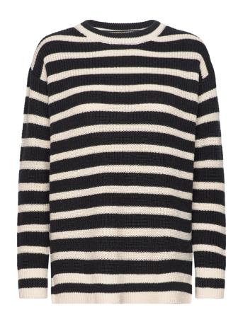 Vmfabulous Ls Long O-Neck Pull. Boo Navy Vero Moda