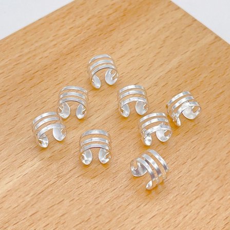 50 st Hårringstillbehör Hårklämma SILVER B B