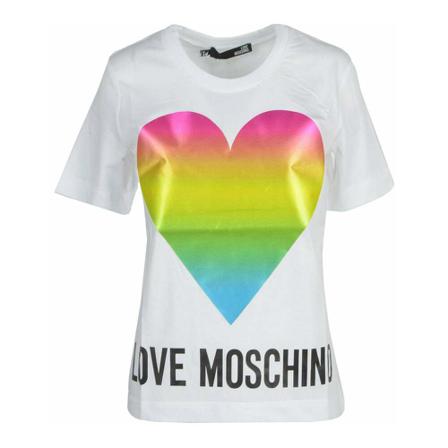 Love Moschino T-Shirt Hvid, Dame