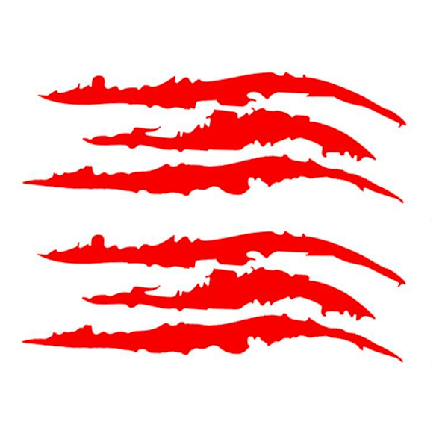 (Punainen) Auton Tarra Kynnet Naarmu, 2Kpl Kynsi Jälki Auton Tarra Musta Cl