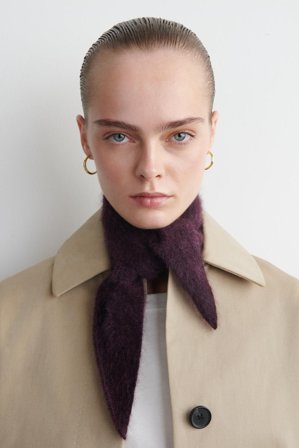 COS Frauen Halstuch Aus Gebürstetem Kaschmir in Rot